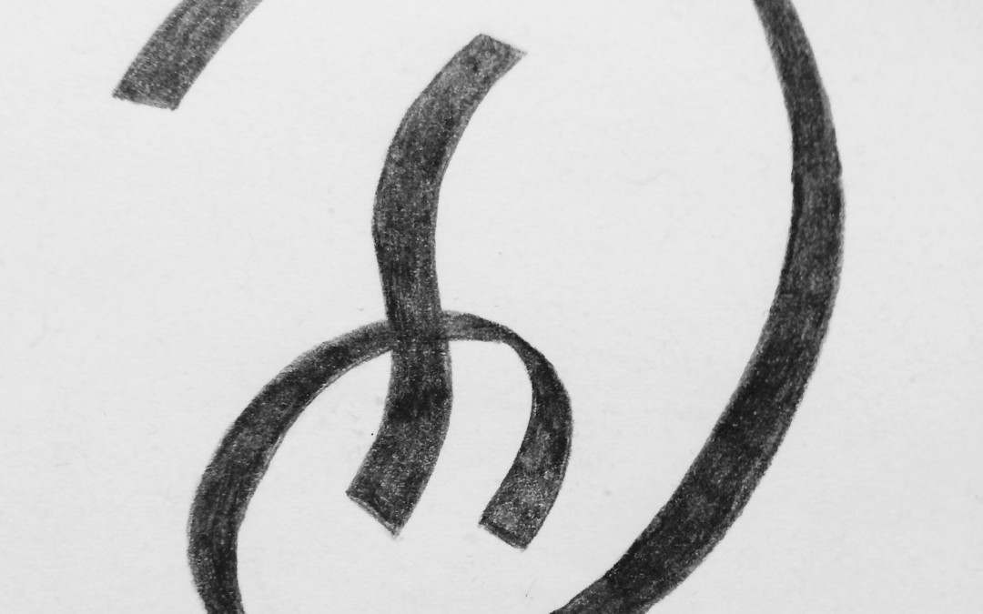 Hand lettering: D