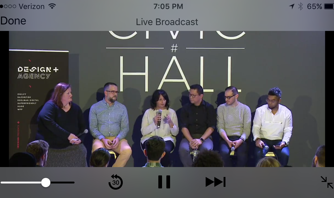 Design + Agency live, great discussion, not enough microphones 