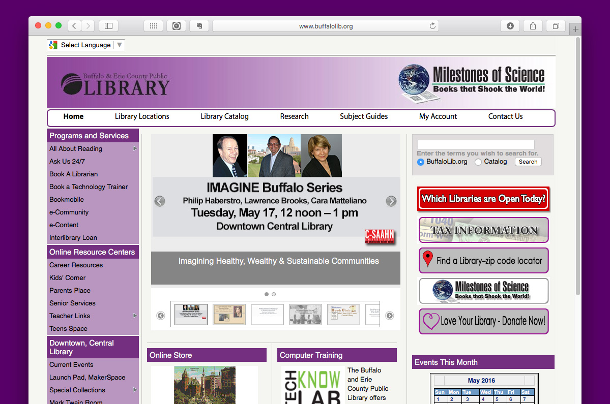 Good library web design is hard to find